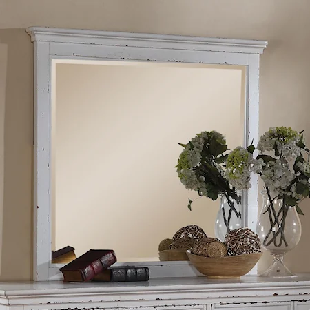 Beveled Edge Rustic Mirror